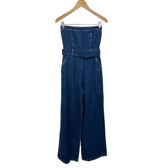 Reformation Eva Denim Jumpsuit Size 2 NWT - Picture 4 of 13